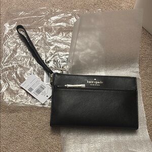 Kate Spade Black Wristlet Clutch